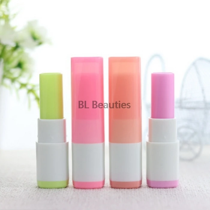 500pcs/lot 5g Lipstick Tube Lip Balm Containers Empty Cosmetic Containers Lotion Container Square Colorful Tubes