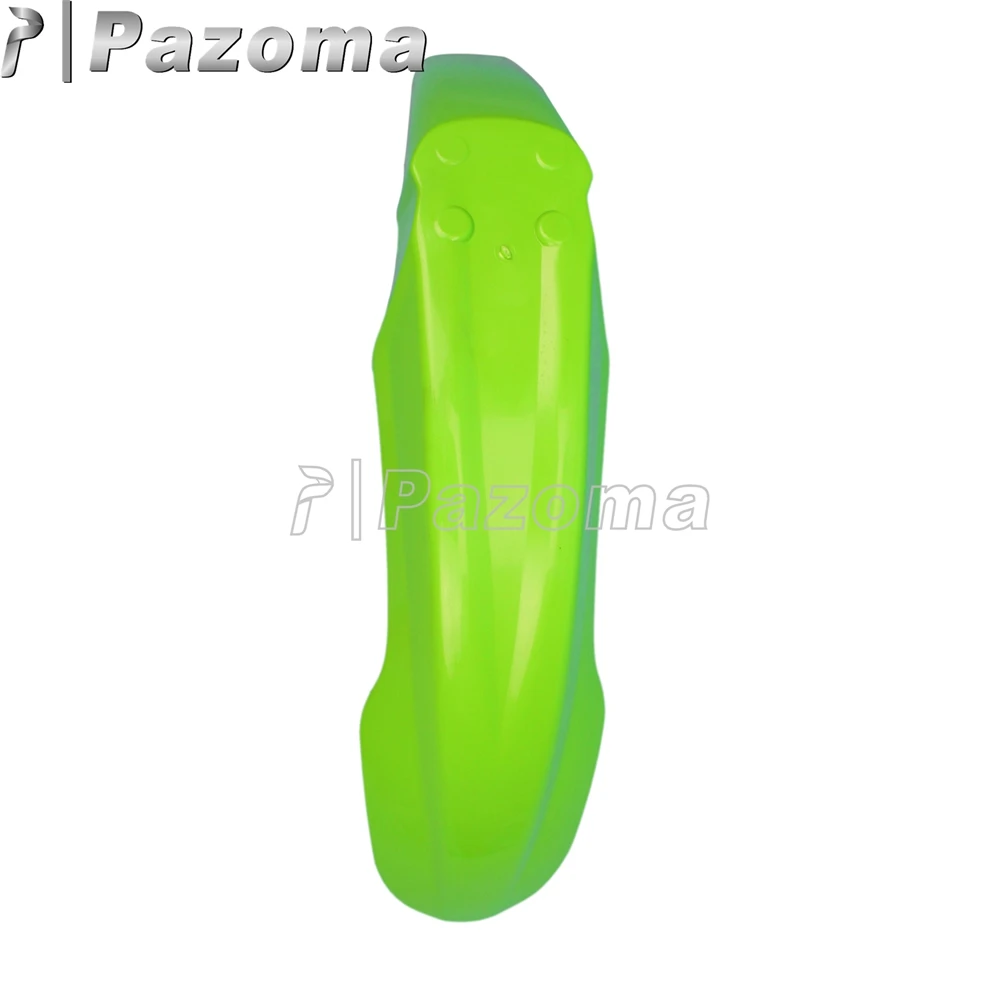 PAZOMA Green Motorbike Supermoto Universal Front Fender Mudguard for Kawasaki KX125 KX250 KX500 KDX200 KDX220 KX85 KX65 KX100