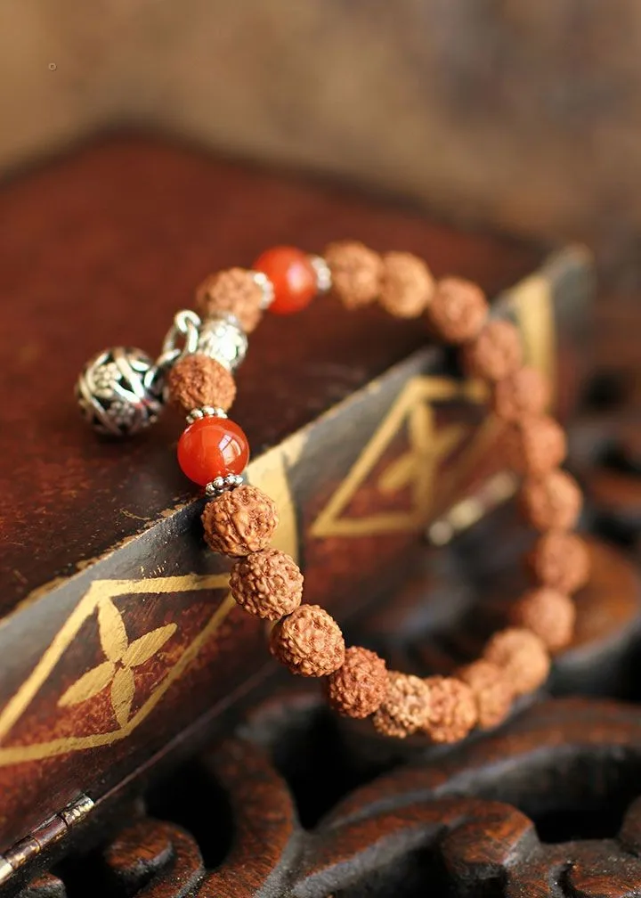 New Arrival Tibetan Women Charm Onyx Women Bracelets & Bangle Rudraksha Beads Bracelets for Men Lucky Wholesale Jewelry