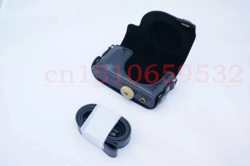 キヤノンs100s110 s120用ショルダーストラップ付きpuレザーカメラケースバッグ