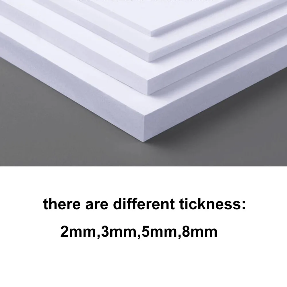 Thickness 2/3/5/8mm PVC Foam Sheet Model Materials DIY Handmade House Building Scene Layout Making Kits 2pcs/Lot