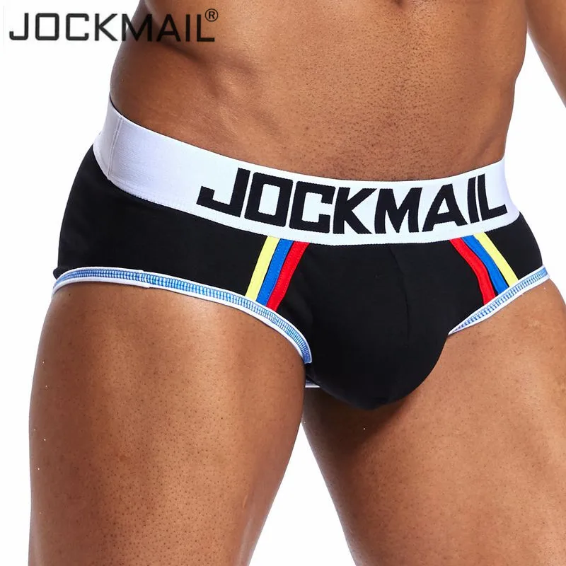 JOCKMAIL Brand underwear men penis pouch cueca  Gay underwear cotton Sexy push up men briefs calzoncillos hombre panties Shorts