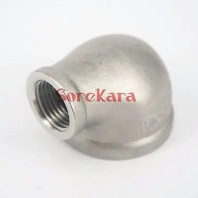 

1-1/2" BS To 3/4" BSP Female 304 Stainless Steel Reducing Elbow Connector Pipe Fitting water oil air