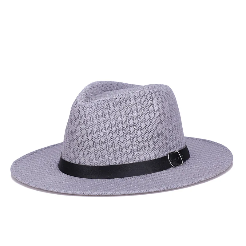 Hat summer British jazz sun visor outdoor travel  sunscreen hats  panama hat chapeau paille sun hats for men Beach cap