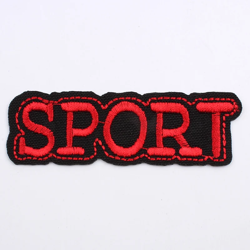 10 sztuk haftowane sportowe łatki żelazko na znaczek dla człowieka ubrania DIY naklejki na tkaniny ręcznie chłopców torby buty spodnie ozdoby do