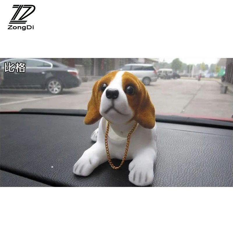 ZD Car Styling Dog Decoration for Toyota Avensis Rav4 Audi Q5 Lifan X60 Renault Captur Skoda Yeti Ford Mondeo Kuga  Accessories