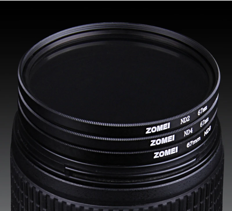 ZOMEI 52/55/58/62/67/72/77/82 ND Filter Neutral Density ND2 ND4 ND8 for Canon Nikon Olympus Sony Sigma Hoya Camera Lens