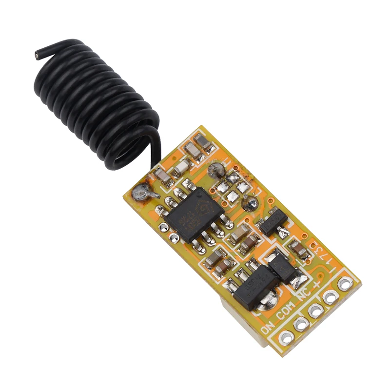 Kebidu 3.5-12V Mini przekaźnik bezprzewodowy przełącznik pilota kontrola mocy kontroler lampy LED mikro odbiornik nadajnik do świateł