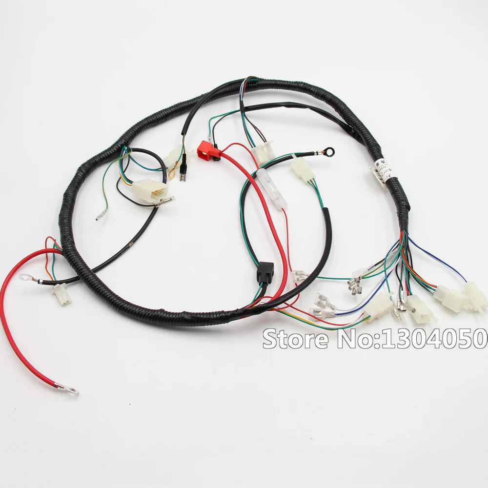 COMPLETE ELECTRICS 4 Stroke ATV QUAD 150 200 250 300CC WIRING HARNESS CDI 8 Coil Stator Tail Light Zongshen Lifan