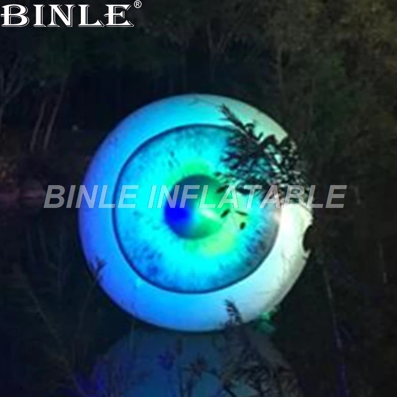 

Advertising Decoration color changing LED lighting giant inflatable eyes balls for event stage decoration