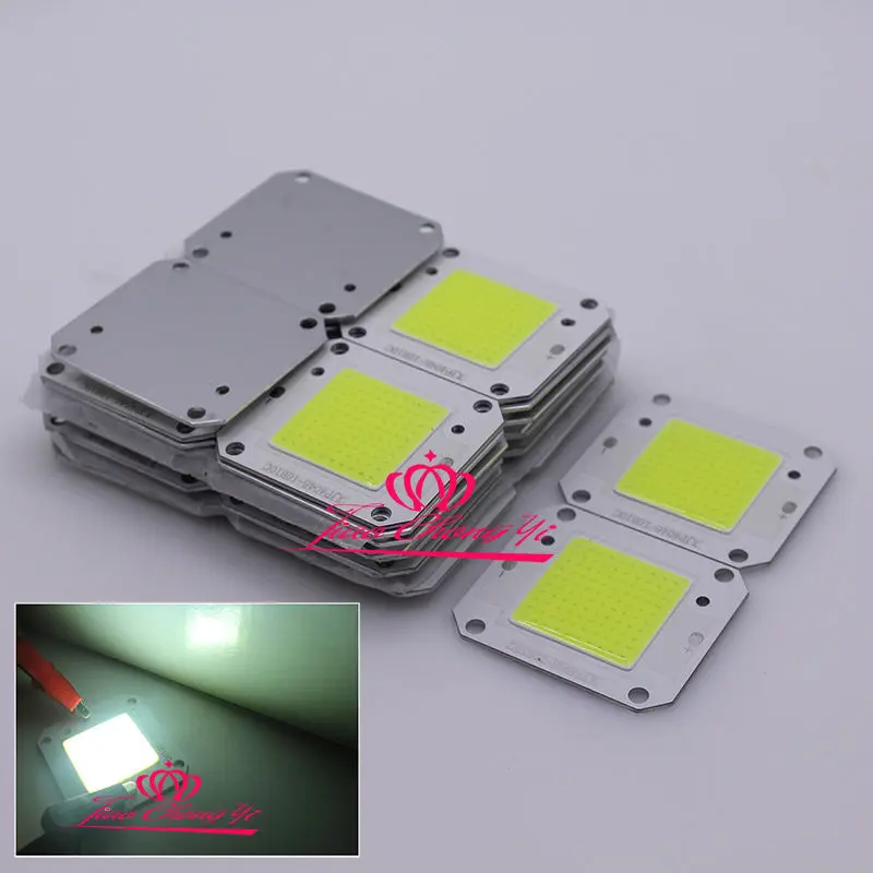 

100PCS 50W Pure white 6000k High Power COB LED 32V 125MA For DIY LED Flood Light