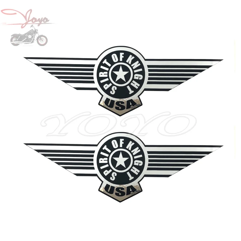 Motorcycle Gas Tank Decals Sticker For Harley Sportster Dyna Touring Softail FLSTF Fat Boy 200mm x 71mm