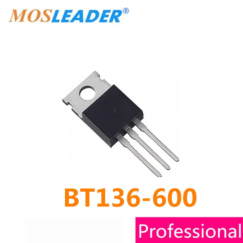 

Mosleader BT136-600 TO220 100PCS DIP 4A 600V BT136-600E высококачественный кремниевый управляемый выпрямитель