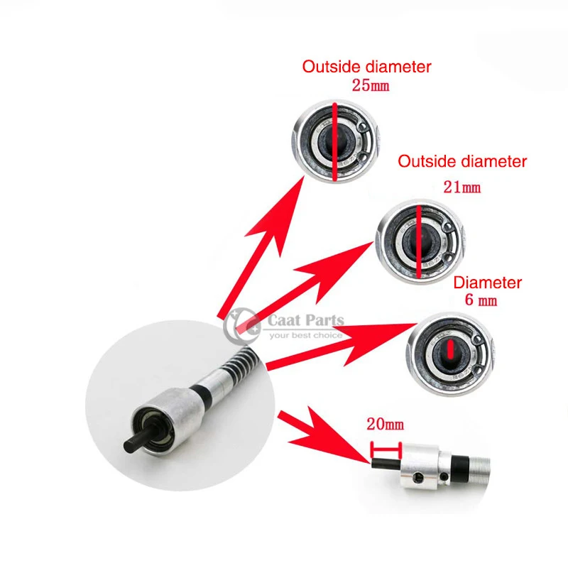 Electric khắc suite, Điện mài máy khoan khoan đặc biệt chuck kim loại Linh Hoạt mềm shaft + cờ lê nhỏ + 0.3 ~ 6.5 mét tay chân