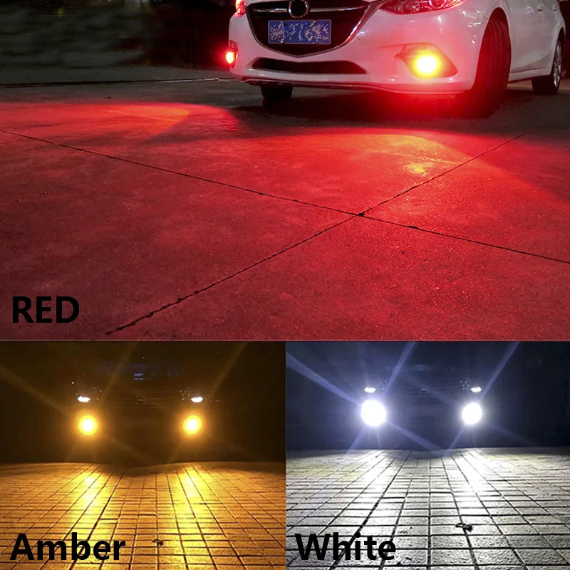 2PCS Auto H1 LED H3 LED Super Bright 3030 Chips High Power car Fog Lights Car Driving Light Fog lamps Auto Leds  headlight 12v