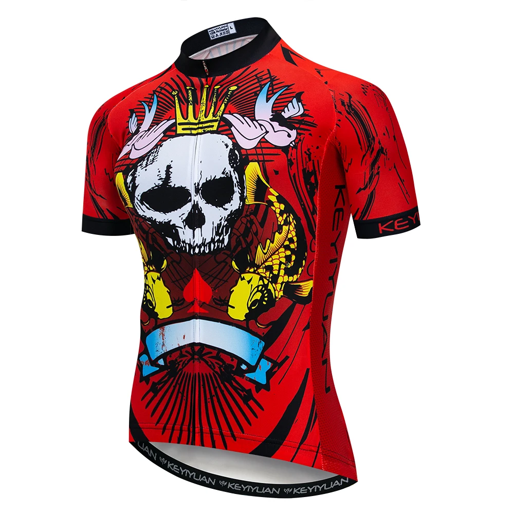 keyiyuan Cycling Jersey 2019 Pro Team Ciclismo Mens MTB Bike Tops Short Sleeve Breathable Bicycle Shirts Cycling Clothing