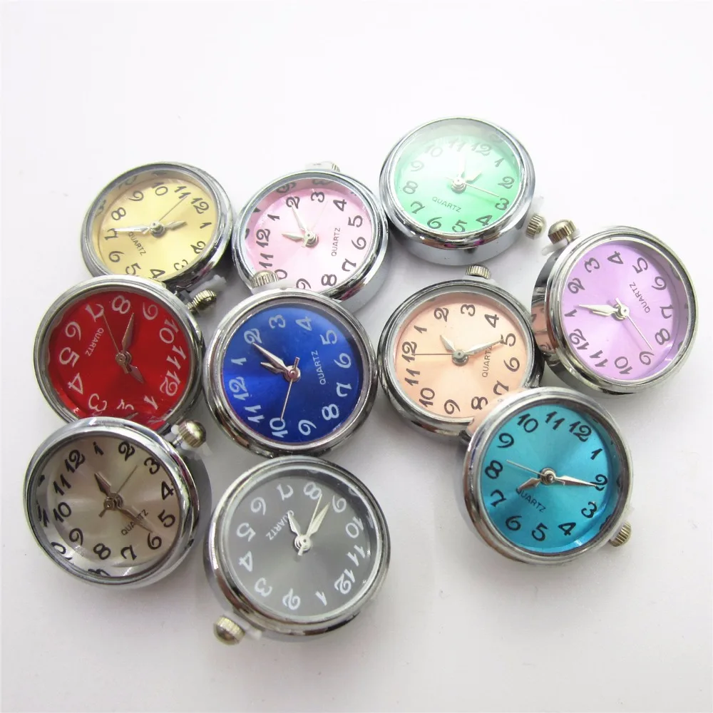 10pcs/lot (10 different Color choose) Wach Snap Button Charms DIY 18mm Ginger Button Bracelet Snaps Jewelry