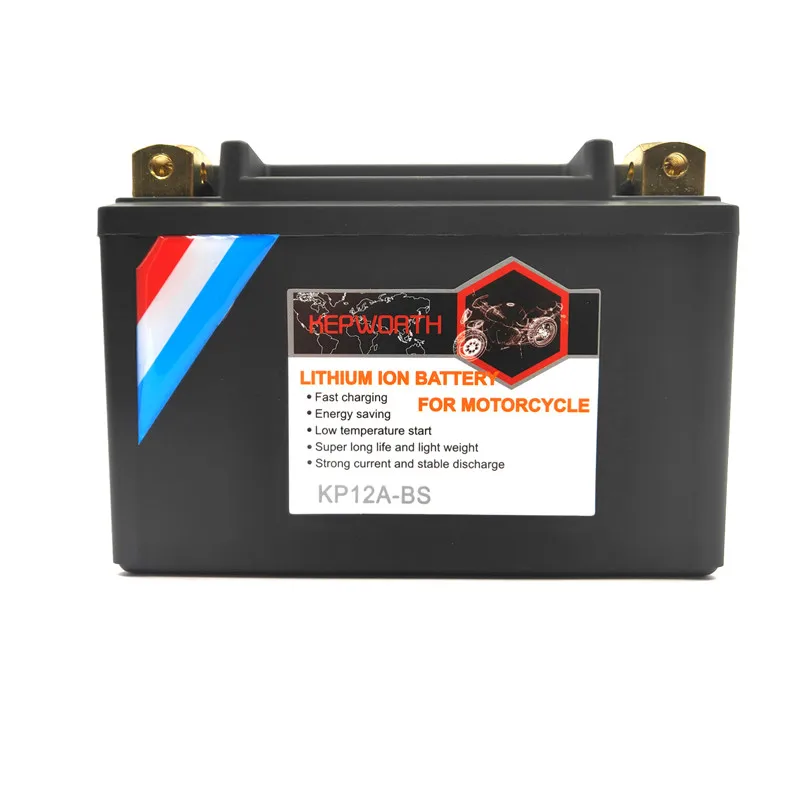 KP12A-BS Motorcycle LiFePO4 Starter Battery 12V 8Ah CCA 450A Motorbike Lithium Battery LFP 12V Scooter AKKU With BMS YTX12A-BS