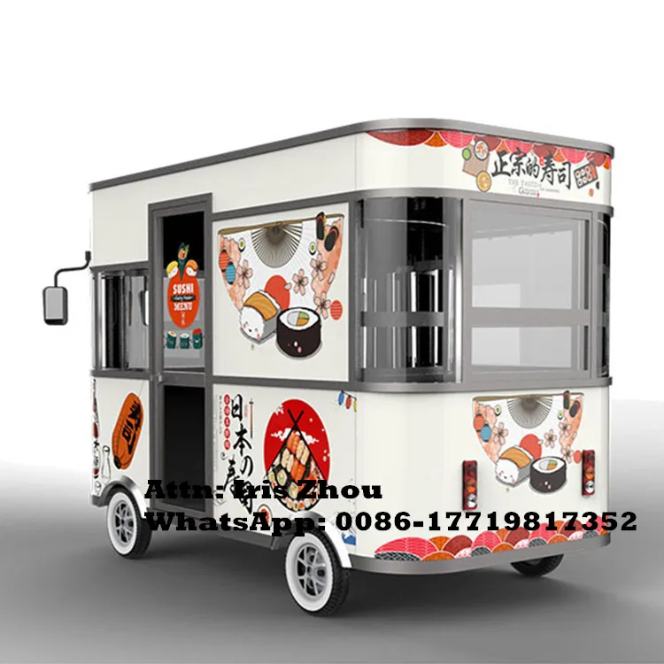 3.2m China Mobile Food Carts Electric Coffee Food Cart For Sale image 3