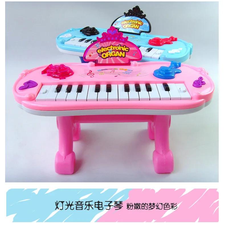 2017 New 3D Lights Electronic Organ music Bobby 22 health Songs Played Flash Lights Eletronic Keyboard Early Education Toy