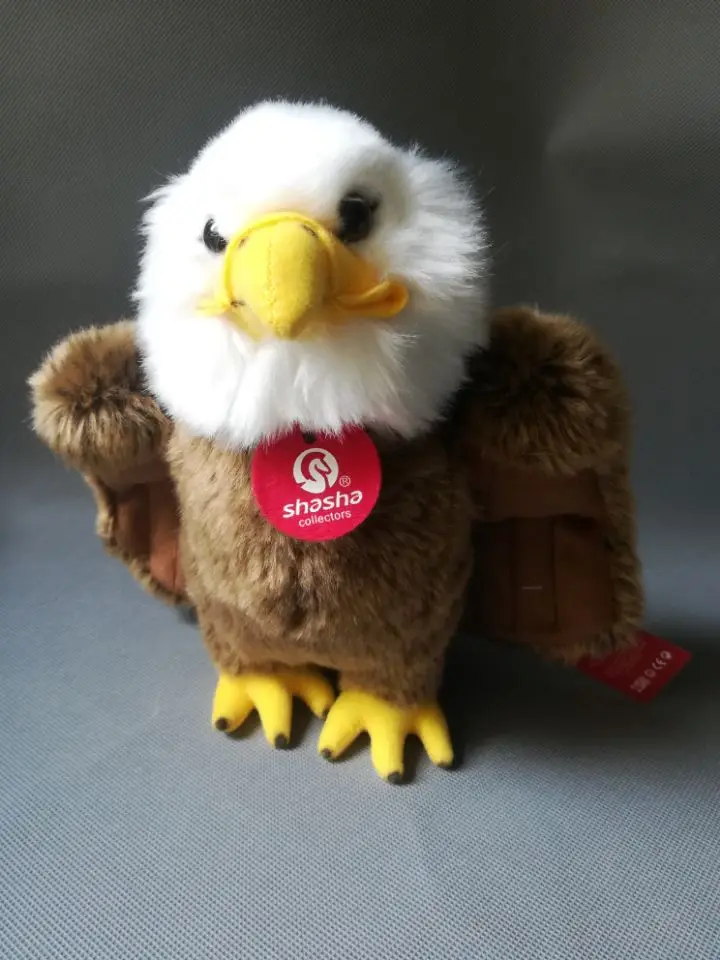 

about 25cm cartoon eagle plush toy opening wings eagle soft doll kid's toy birthday gift w1630