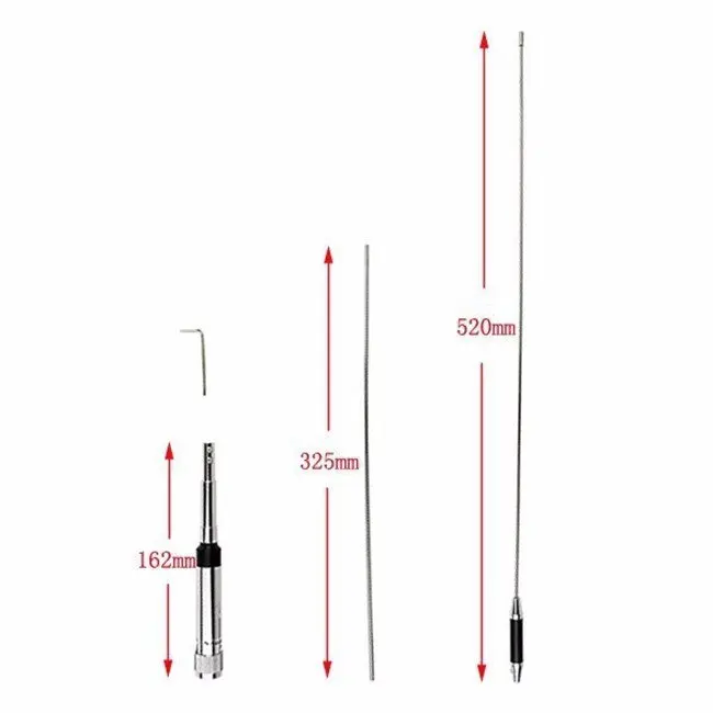 Antenna NL-770R Dual Band VHF/UHF 144/430MHz 3.0/5.5 dBi High Gain Amateur Car Radio Mobile/Station Antenna SL16-J/M Male PL-259