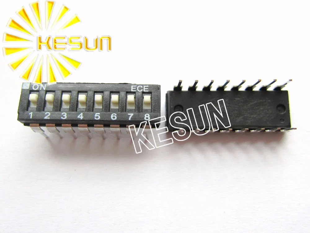 

100% Original EAH108 8 Position 2.54mm IC type Black DIP Switch EAH108EZ x 100PCS
