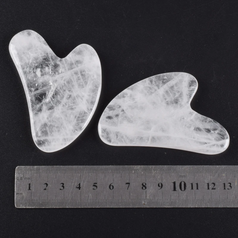 Rock Quartz Gua Sha Tool Health Massage Gift Crystal Massager Face Body Natural Stone SPA Acupuncture Scraping Healing Care Tool