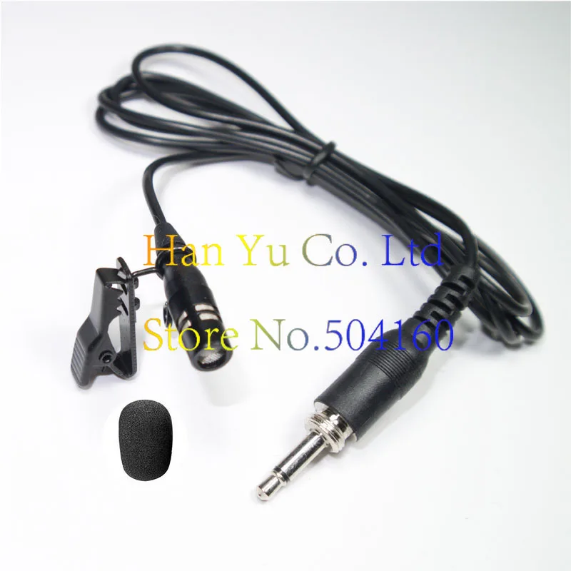 

4pcs Free Shipping Male Screw Thread Lock 3.5 mm Black Color Clip Worn Microphone For Wireless Microphone