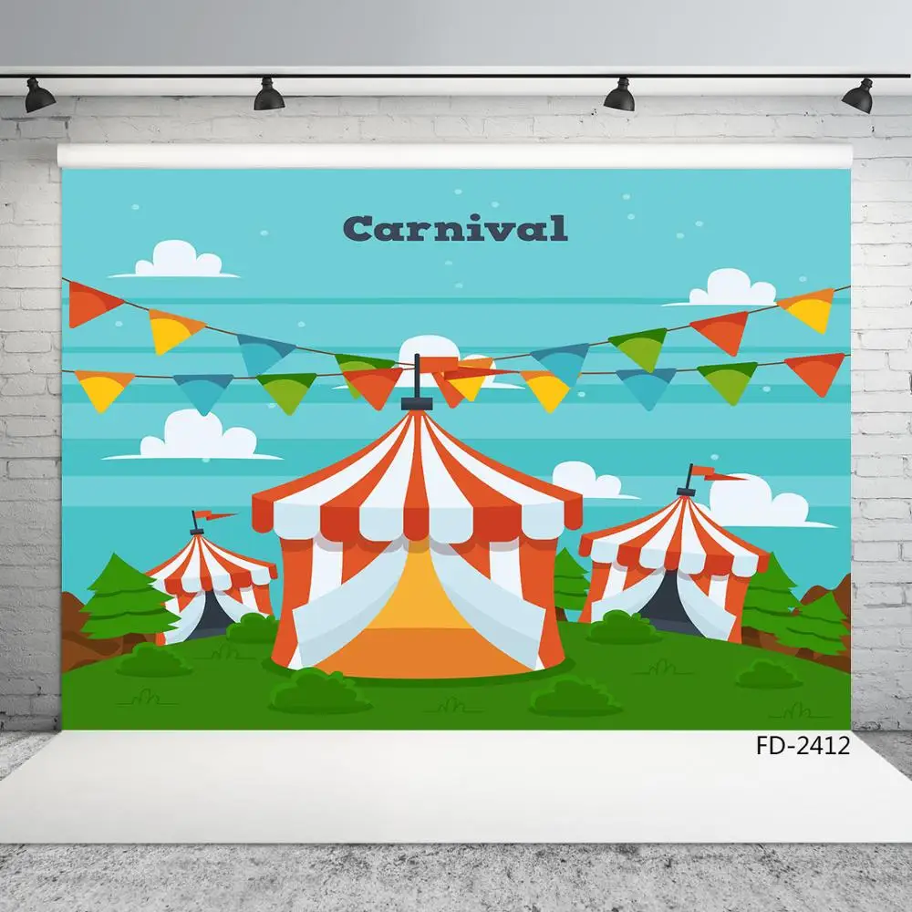 

Outdoor Carnival Photographic Backdrops Vinyl Photo Studio Backgrounds for Baby Children Party Photobooth Photo Shootings