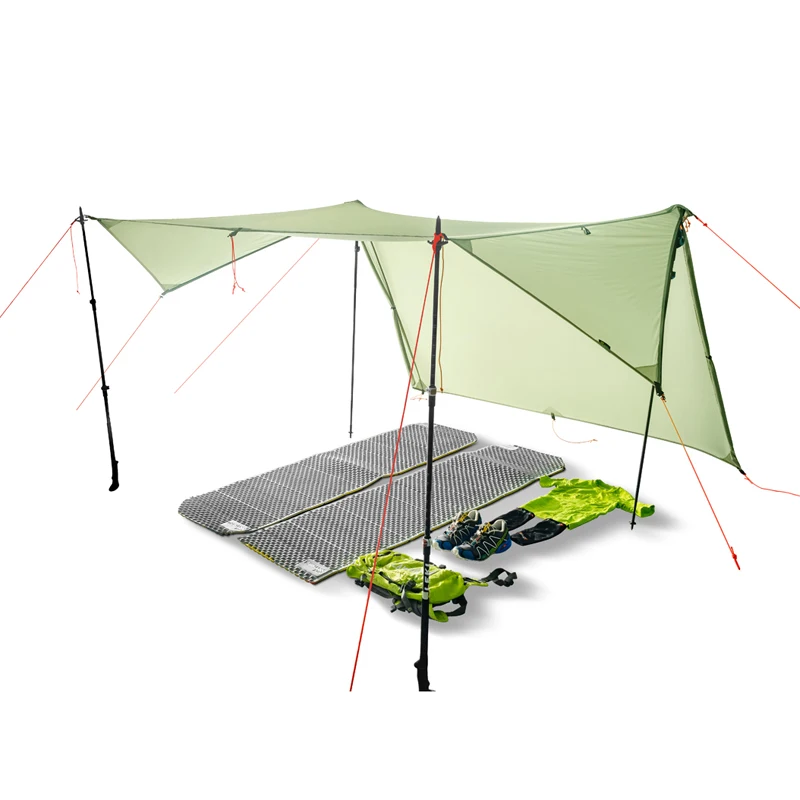 FLAME'S CREED Double Side Silicon Coated Ultra-light 20D Nylon Outdoor Tarp Shelter Professional Beach Awning Oudoor Rainfly