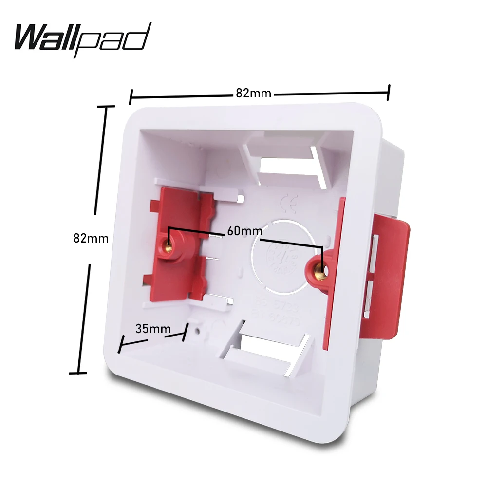 Scatola di montaggio singola scatola di rivestimento a secco per cartongesso cartongesso 35mm 47mm profondità, firmate