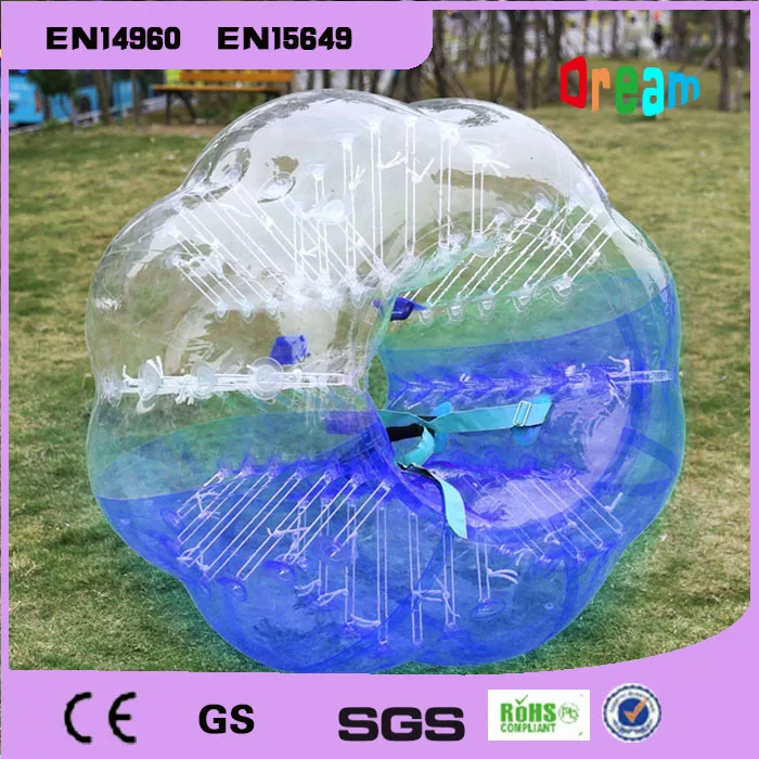 Kostenloser Versand TPU Transparent 1,5 m Aufblasbare Stoßstange Ball Menschliche Klopfer Ball Blase Fußball, Menschliche Hamster Ball für Erwachsene Parteien