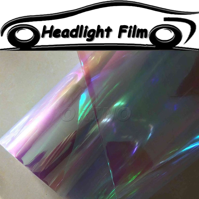 

24 Rolls Car Styling Chameleon Car Headlight Tint Vinyl Wrap Taillight Auto Truck Motorcycle Lamp Film Wrapping 0.3*10M/Roll