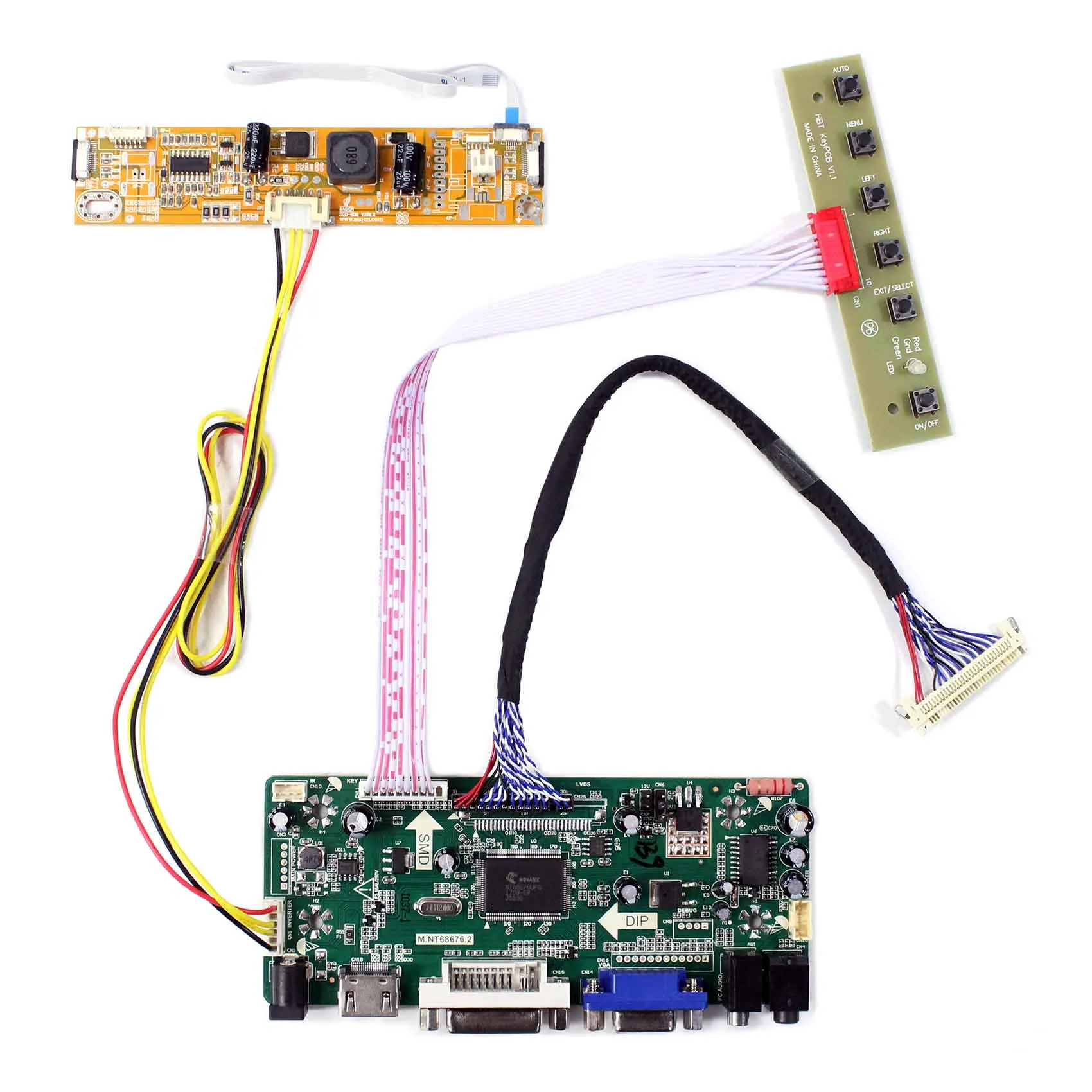 

H DMI Board for 23" 1920X1080 M230WF5-TLA1 M.NT68676 1920x1080 Resolution for 23inch LCD Screen LM230WF5-TLC1 Inverter Board