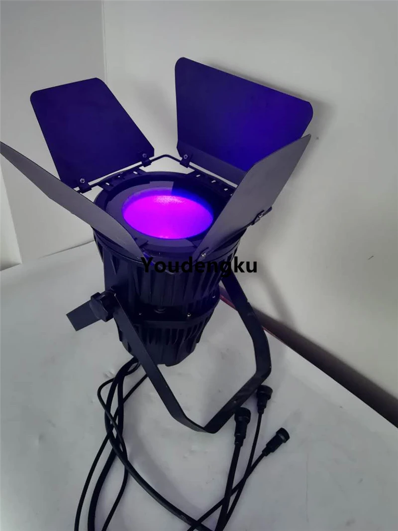 4 pieces Waterproof led wash light   IP65 led par stage light 200W RGBWA UV 6in1 Outdoor COB Par 64