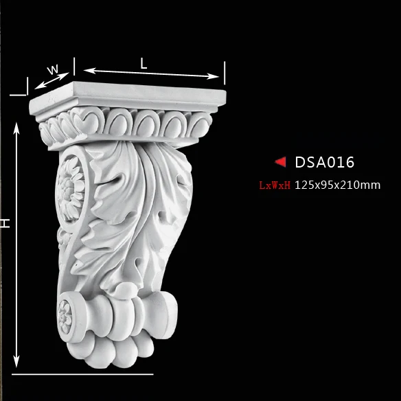 PU House Ornament Polyurethane Mantel corbel decoration entrance decor corridor portal decorating Moulding components Element