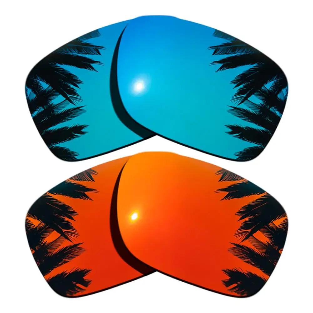 

Orange Red Mirrored&Ice Blue Mirrored Polarized Replacement Lenses for Holbrook Frame 100% UVA & UVB