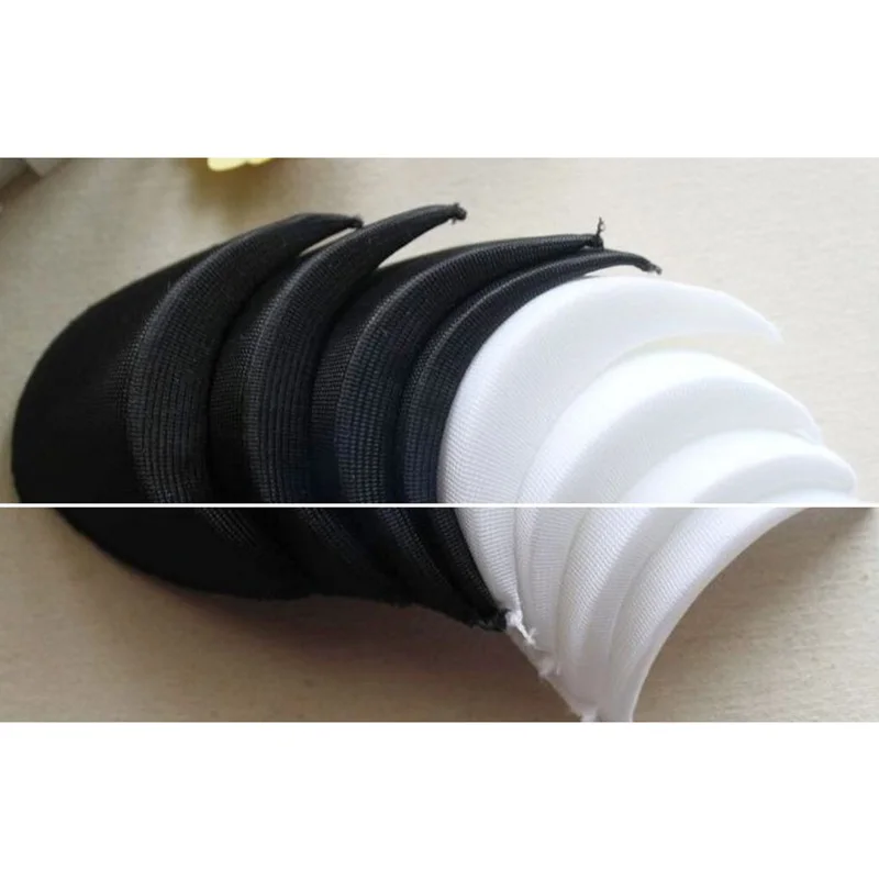 10pairs/lot 0.8-2.2cm width white black sponge shoulder pads thin slid wadding pads for summer t-shirt thick pads for coat1812