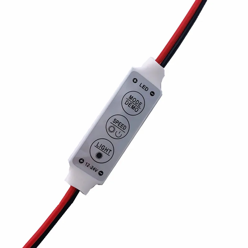 Contrôleur de gradateur anon enraciné avec document unique, lampes à bande LED, interrupteur 12V DC, 3 touches pour 5050, 3528, 5630, 5730, 3014, 1