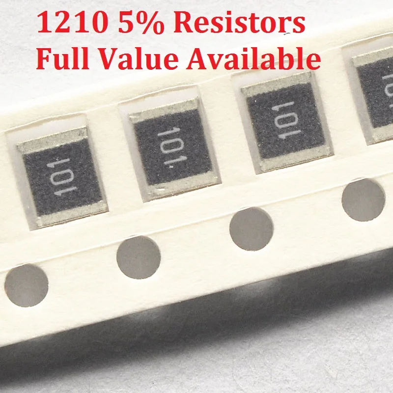 

100 шт./лот SMD чип резистор 1210 470R/510R/560R/620R/680R 5% Сопротивление 470/510/560/620/Ohm резисторы K Бесплатная доставка