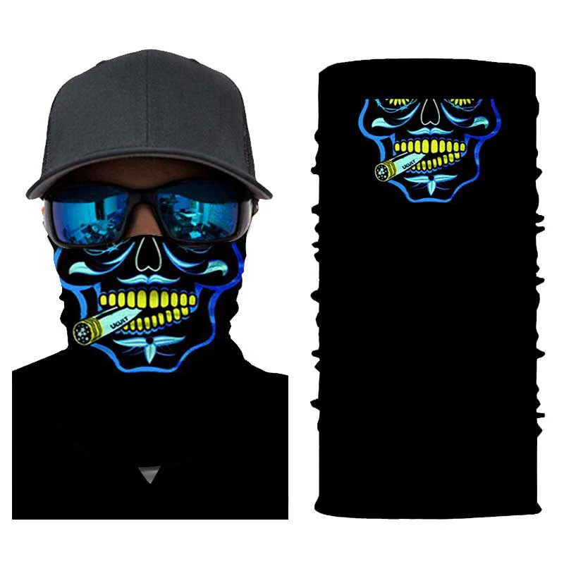 

Skull Face Shield Joker Headband Balaclava Anti Dust Face Mask Windproof Headwear Halloween Bandana Mask For Cycling Fishing Ski