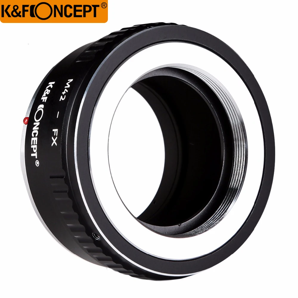 K&F CONCEPT M42-FX II DSLR Camera Lens Mount Adapter for M42 Screw Mount Lens to for Fujifilm FX Lens X-series Microless camera