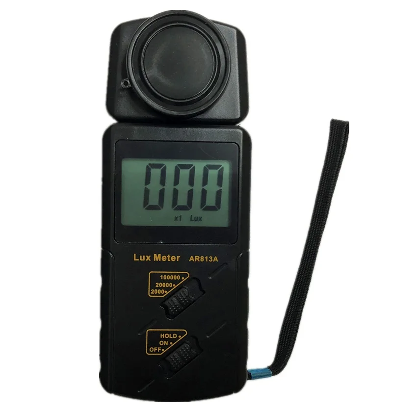 medidor de luz luminometro digital luxuoso luminometro com faixas ar813a 100000 lux metro 01