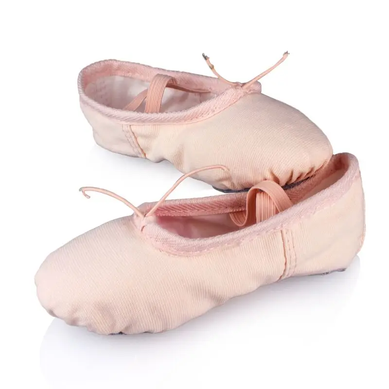 Professional Child Girls Kids Cotton Canvas Soft  Ballet Dance Practice Shoes Gym балетки Ballet Slippers