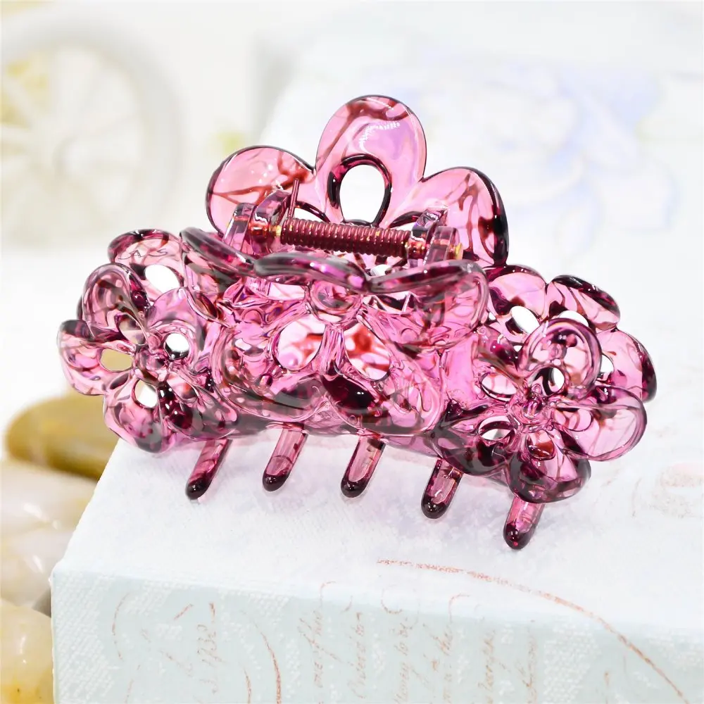 Women Plastic  Hair Jaw Clip Fashion Hair Claw Black Hairpin Hair Accessories for Female Simple Hair Crab Grip Clamp