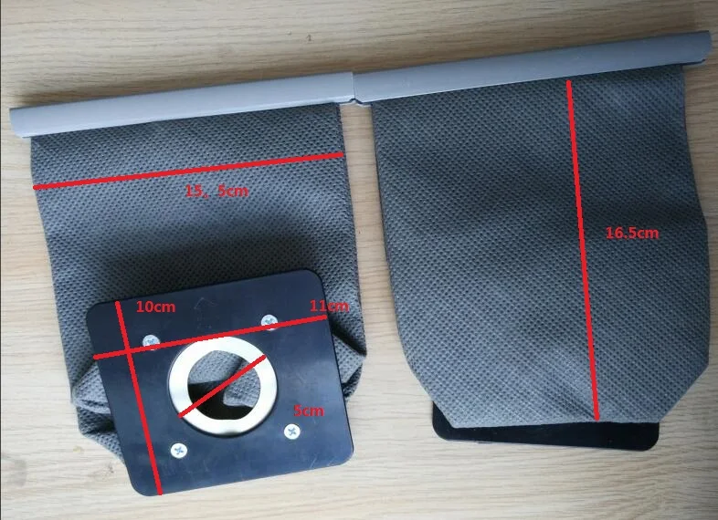 فراغ نظافة الغبار كيس فلتر العام حقيبة غير المنسوجة حقيبة 11x10 سنتيمتر