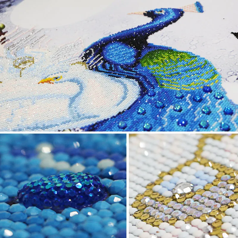 Special DIY Diamond Embroidery,5D Diamond Painting Peacock,Diamonds Mosaic,Cross Stitch,Animal,Needlework,Christmas,Decor,Beads