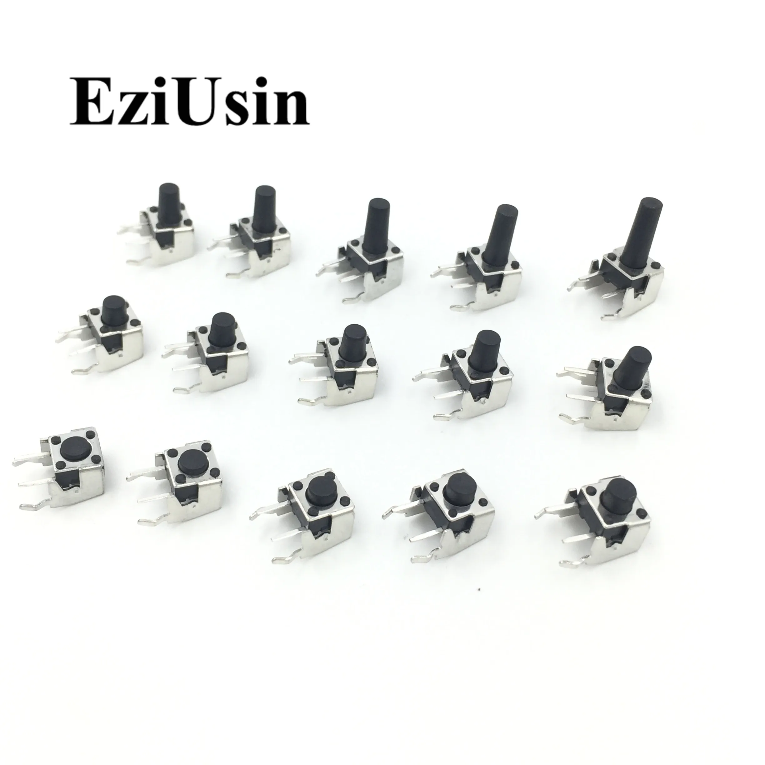 Tactile Tact Push Button Micro Switch Right Angle With stent 6*6* 4.3/5/6/7/8/9/10 11/12/13/14/15 mm 6x6