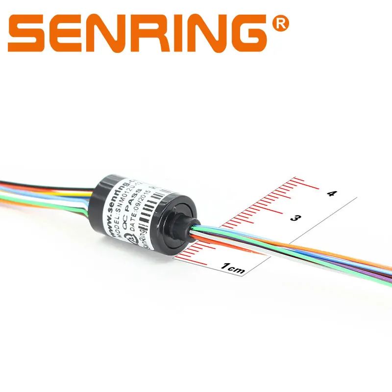 Tiny Sliprings 2/3/4 Circuits 5A Current Capsule Slip Ring with Wire Length 13.5/18.2mm OD 12.5mm